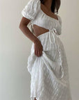 Ivory Elegance Midi Dress
