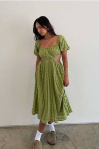 Thumbnail for Emerald Grace Midi Dress