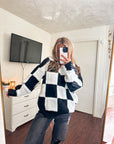 Checkmate Contrast Sweater