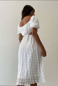 Thumbnail for Ivory Elegance Midi Dress